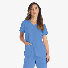 "Women's EDS Essentials V-Neck Scrub Top"