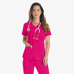 "Women's EDS Essentials V-Neck Scrub Top"