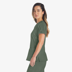 "Women's EDS Essentials V-Neck Scrub Top"