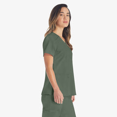 "Women's EDS Essentials V-Neck Scrub Top"