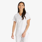 "Women's EDS Essentials Mock Wrap Scrub Top"