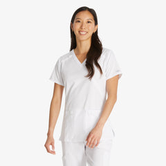"Women's EDS Essentials Mock Wrap Scrub Top"