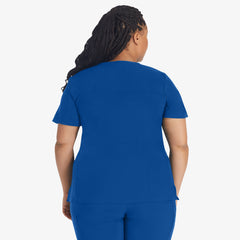 "Women's EDS Essentials Mock Wrap Scrub Top"