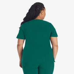 "Women's EDS Essentials Mock Wrap Scrub Top"