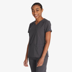 "Women's EDS Essentials Mock Wrap Scrub Top"