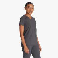 "Women's EDS Essentials Mock Wrap Scrub Top"