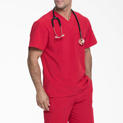 "Men's EDS Essentials Tuckable V-Neck Scrub Top"