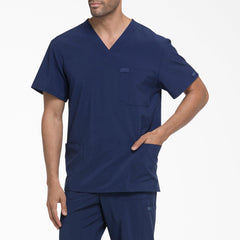 "Men's EDS Essentials V-Neck Scrub Top"