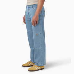 "Loose Fit Double Knee Jeans"