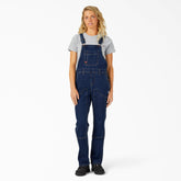 "Women's Straight Fit Denim Double Front Bib Overalls"