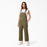 "Women's Cropped Carpenter Bib Overalls"