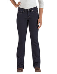 "Women's Curvy Fit Bootcut Leg Denim Jeans"