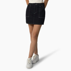"Women's High Waisted Carpenter Skirt"
