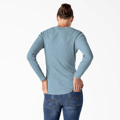 "Women's Henley Long Sleeve Shirt"