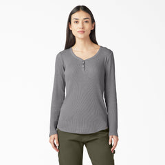 "Women's Henley Long Sleeve Shirt"