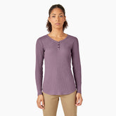 "Women's Henley Long Sleeve Shirt"