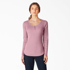 "Women's Henley Long Sleeve Shirt"