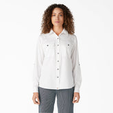 "Women's Long Sleeve Roll-Tab Work Shirt"