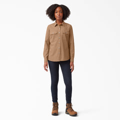 "Women's Long Sleeve Roll-Tab Work Shirt"