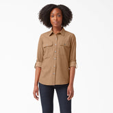 "Women's Long Sleeve Roll-Tab Work Shirt"