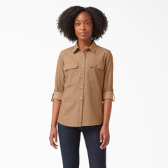 "Women's Long Sleeve Roll-Tab Work Shirt"