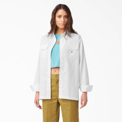 "Women's Relaxed Fit Long Sleeve Work Shirt"