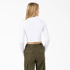 "Women's Maple Valley Logo Long Sleeve Cropped T-Shirt"