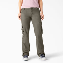 "Women's Relaxed Fit Straight Leg Cargo Pants"