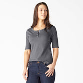 "Women's Short Sleeve Henley Shirt"