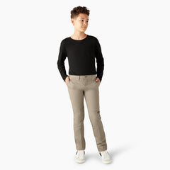 "Boys' FLEX Skinny Fit Double Knee Pants, 4-20"