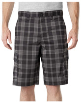 "Performance Flex 11"" Relaxed Fit Plaid Cargo Shorts"