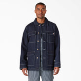"Rinsed Denim Chore Coat"