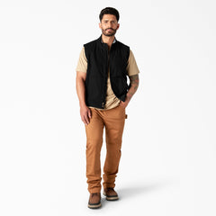 "Duck Canvas High Pile Fleece Lined Vest"