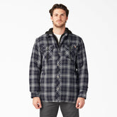 "Flannel Hooded Shirt Jacket"