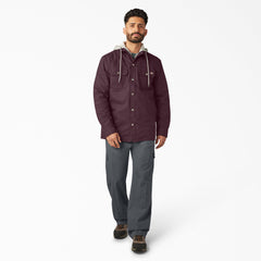 "Duck Hooded Shirt Jacket"
