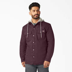 "Duck Hooded Shirt Jacket"