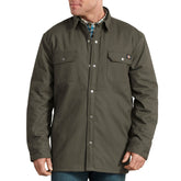 "Plaid Lined Shirt Jacket"