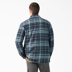 "Water Repellent Fleece-Lined Flannel Shirt Jacket"
