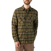 "Water Repellent Fleece-Lined Flannel Shirt Jacket"