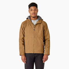 "Duck Canvas High Pile Fleece Lined Jacket"