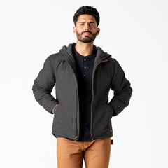 "Duck Canvas High Pile Fleece Lined Jacket"