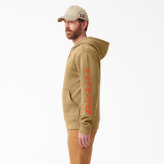 "Water Repellent Sleeve Logo Hoodie"