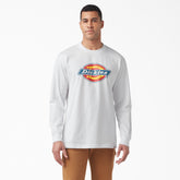 "Tri-Color Logo Graphic Long Sleeve T-Shirt"