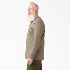 "Heavyweight Long Sleeve Henley T-Shirt"