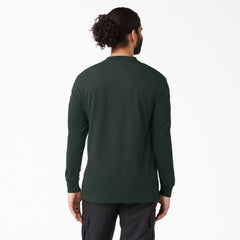 "Heavyweight Long Sleeve Henley T-Shirt"