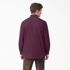 "Long Sleeve Flannel-Lined Duck Shirt"