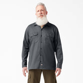 "FLEX Relaxed Fit Long Sleeve Work Shirt"