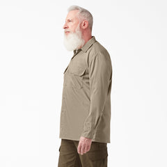 "FLEX Relaxed Fit Long Sleeve Work Shirt"
