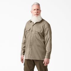"FLEX Relaxed Fit Long Sleeve Work Shirt"