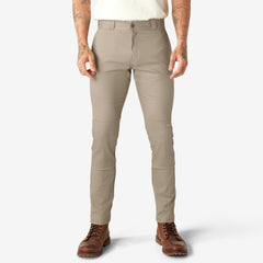 "FLEX Skinny Fit Double Knee Work Pants"